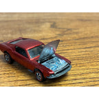 1968 Hot Wheels Redline Custom Mustang Red US -- EXCELLENT MINTY