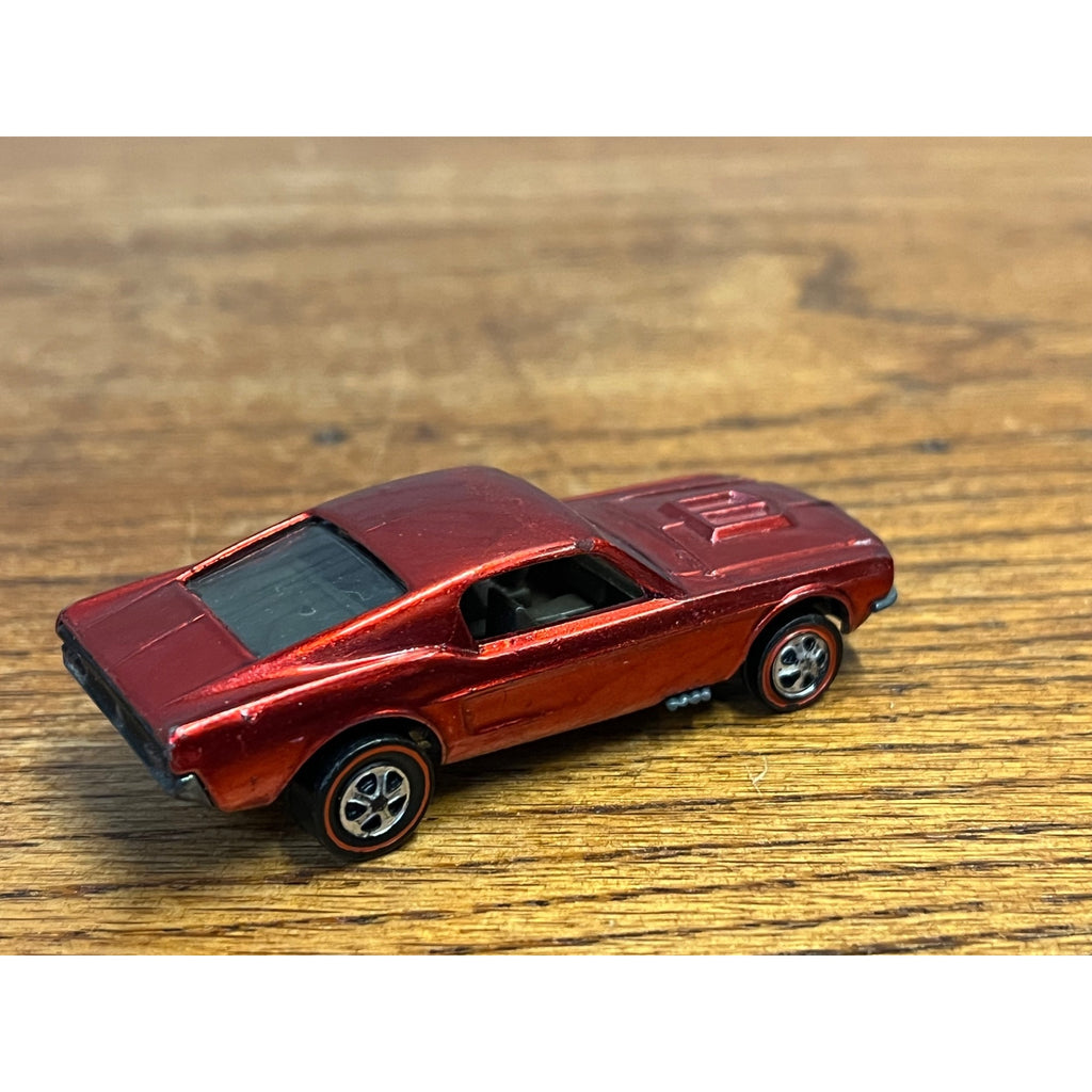 1968 Hot Wheels Redline Custom Mustang Red US -- EXCELLENT MINTY