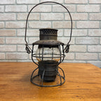 Chicago Milwaukee St Paul Railroad Adlake Kerosene Lantern Kero Clear Embossed Globe