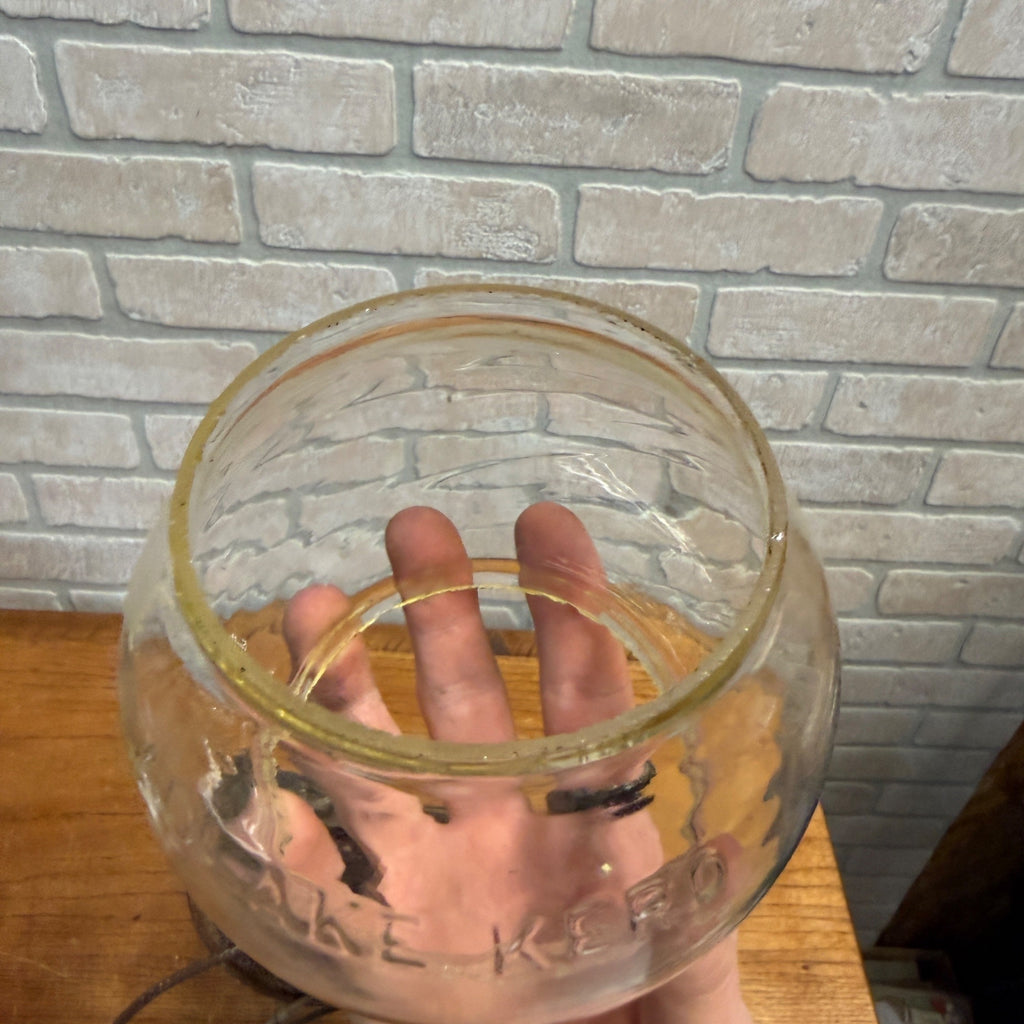 Chicago Milwaukee St Paul Railroad Adlake Kerosene Lantern Kero Clear Embossed Globe