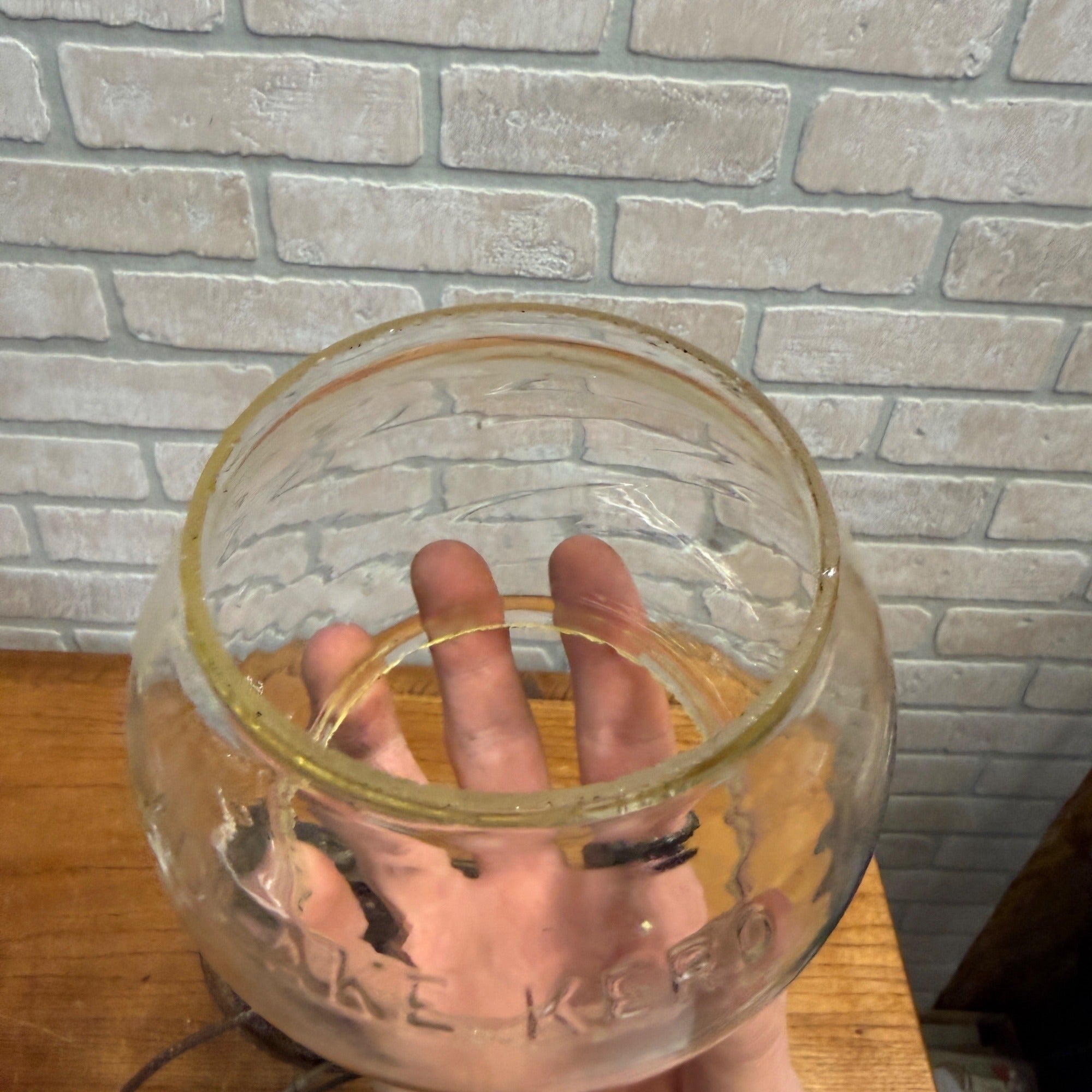 Chicago Milwaukee St Paul Railroad Adlake Kerosene Lantern Kero Clear Embossed Globe