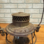Chicago Milwaukee St Paul Railroad Adlake Kerosene Lantern Kero Clear Embossed Globe