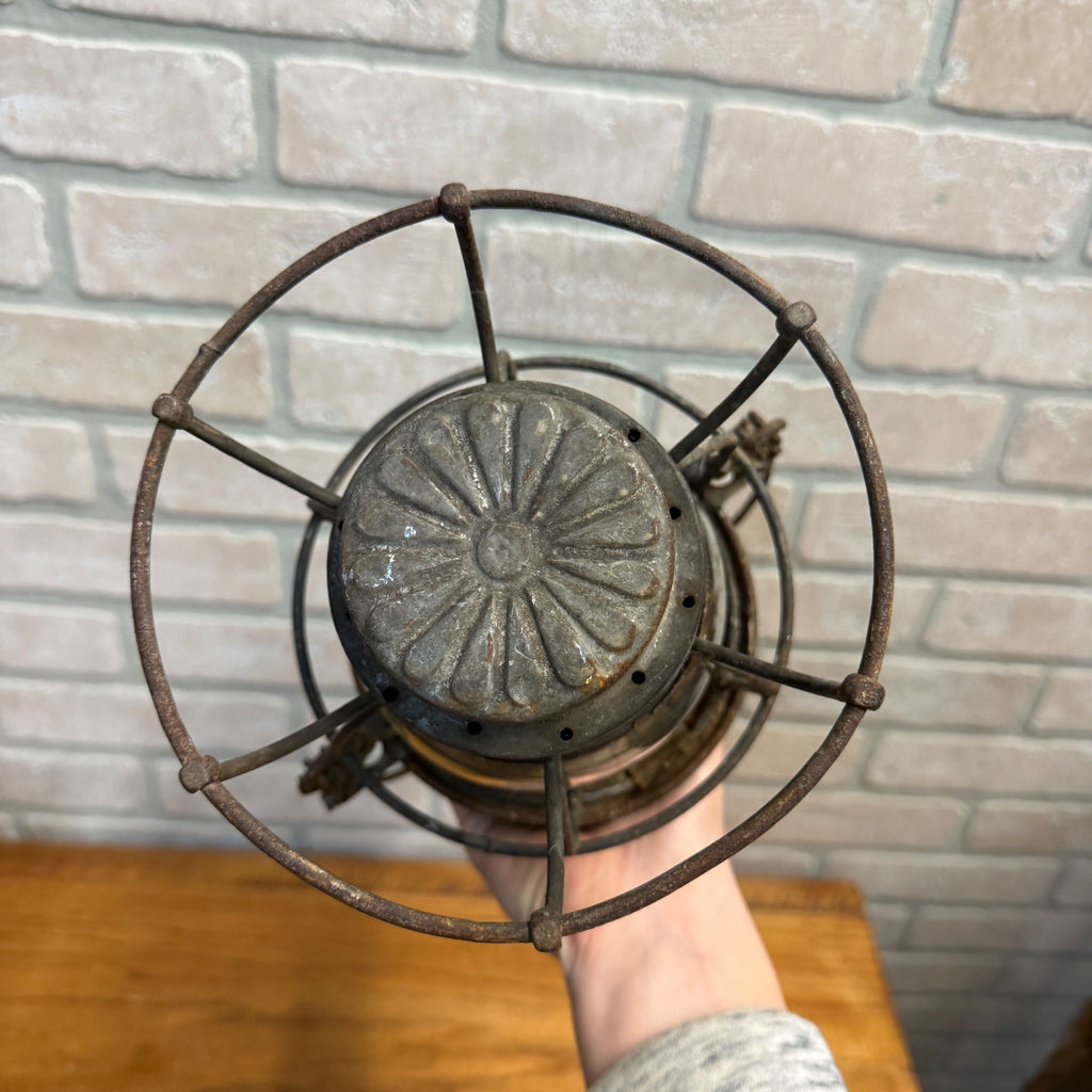 Chicago Milwaukee St Paul Railroad Adlake Kerosene Lantern Kero Clear Embossed Globe