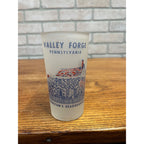 Vintage Federal Frosted Glass Pennsylvania Valley Forge Washingtons Headquarters