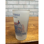 Vintage Federal Frosted Glass Pennsylvania Valley Forge Washingtons Headquarters