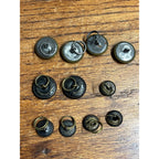 Lot of 11 WWI WW1 US Army Eagle Metal Coat Buttons Scovill & R-L Mfg Co.
