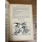 1946 October Halloween Cover Children's Play Mate Magazine 2 Witches on Broom