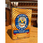 Vintage Mother Hubbard Pancake Flour Tin Paper Label Advertising Primitive Kitchen