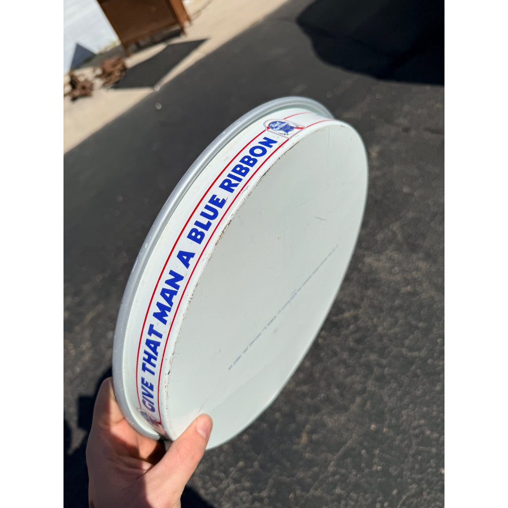 1981 Pabst Blue Ribbon Beer Tray Real Taste Of Beer Give That Man A Blue Ribbon