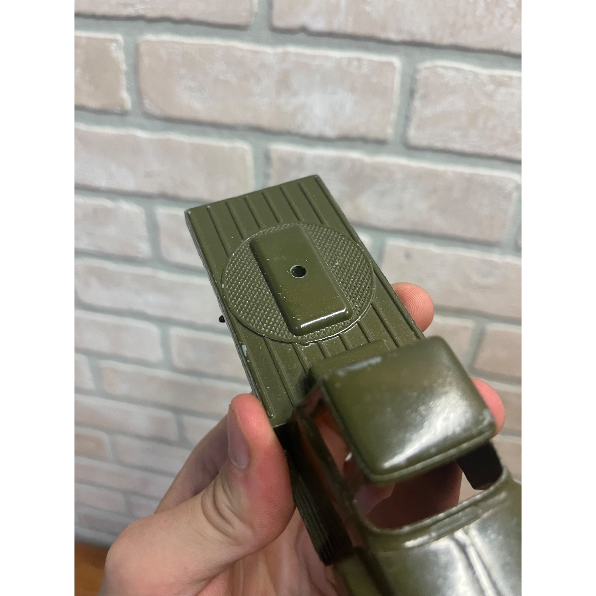 Vintage Tootsie Toy Diecast Metal Army Green Truck 6" Toy