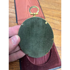 Antique Victorian Tin Gold-Tone Ornate Photograph Photo in Frame w/ Velvet Case