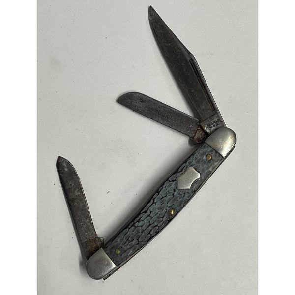 Old Vintage Western USA 658 Stockman Folding Pocket Knife For Restore