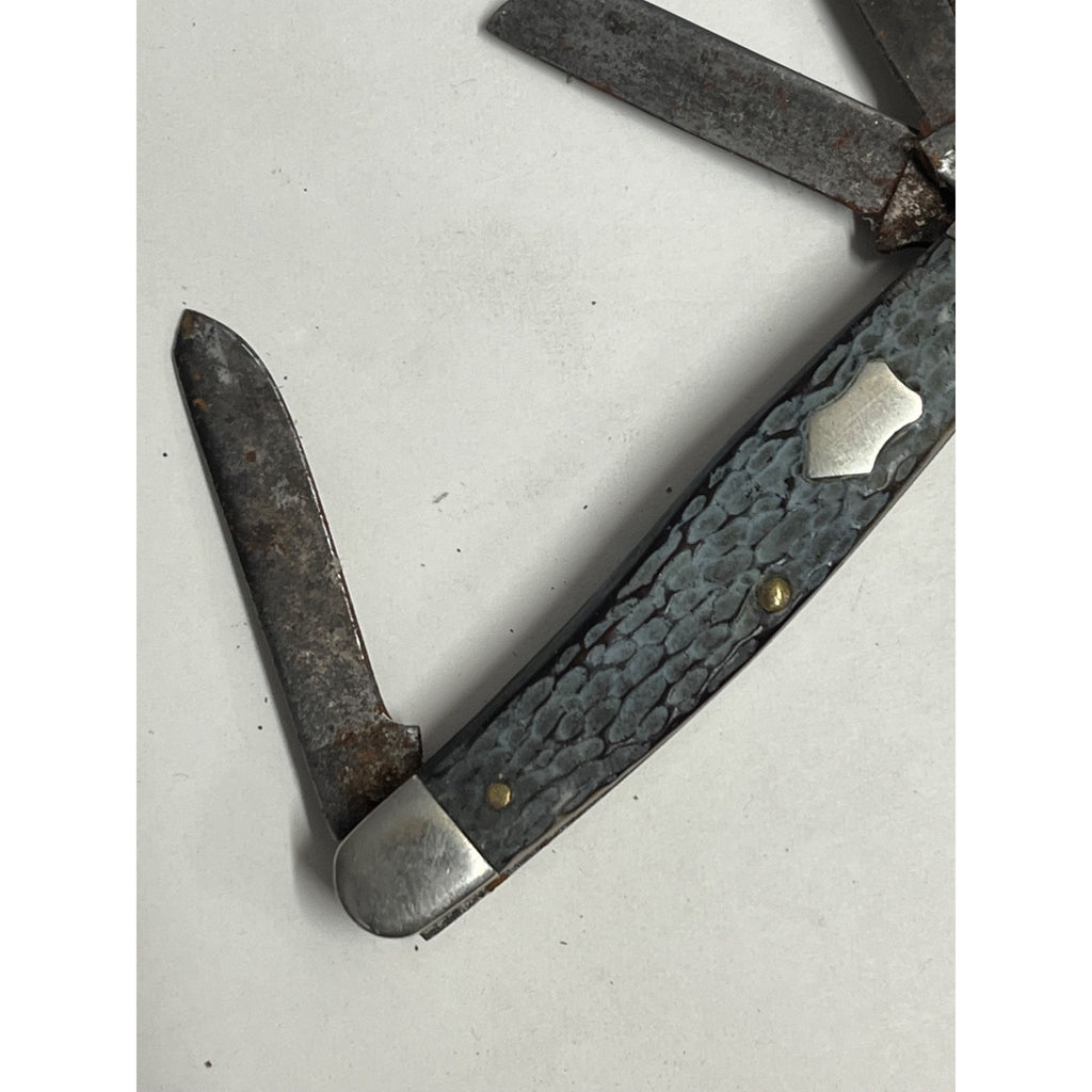 Old Vintage Western USA 658 Stockman Folding Pocket Knife For Restore