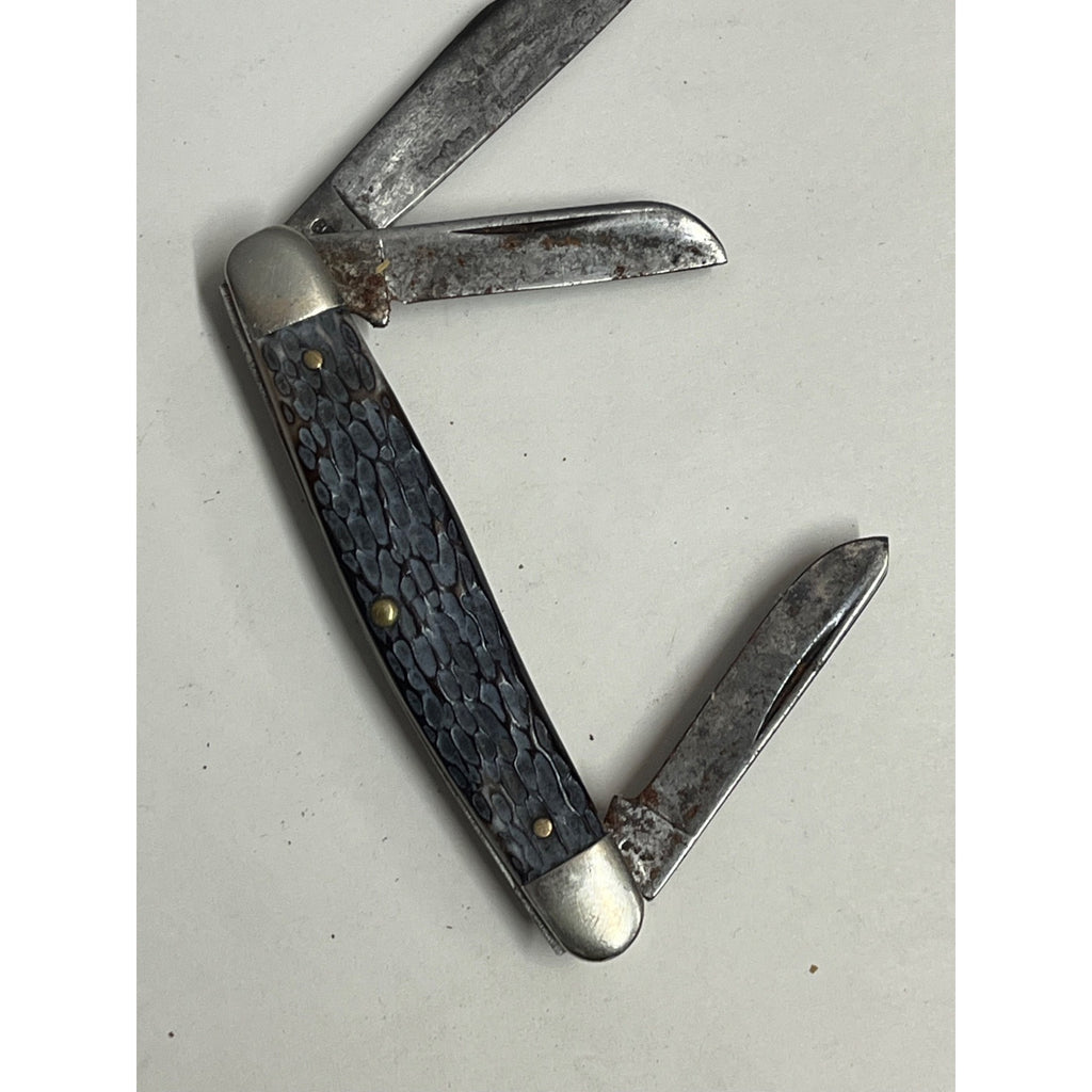 Old Vintage Western USA 658 Stockman Folding Pocket Knife For Restore