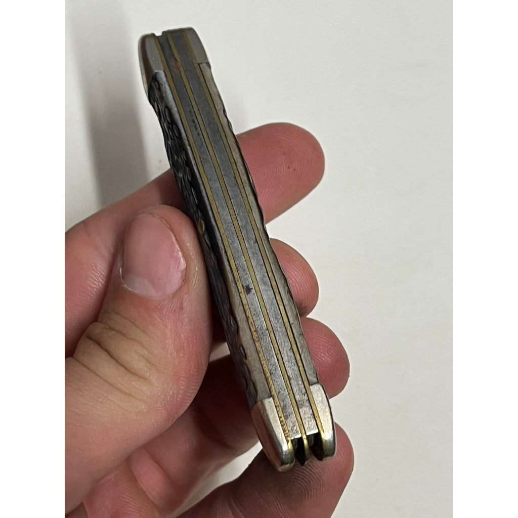 Old Vintage Western USA 658 Stockman Folding Pocket Knife For Restore