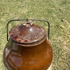 Antique Weir 1 Gal. Stoneware Crock Jar - Cincinnati Extracts Advertising