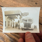 Vintage The Colonel Bus Stop Greyhound Station Louisville KY 1940s Snapshot Real Photo