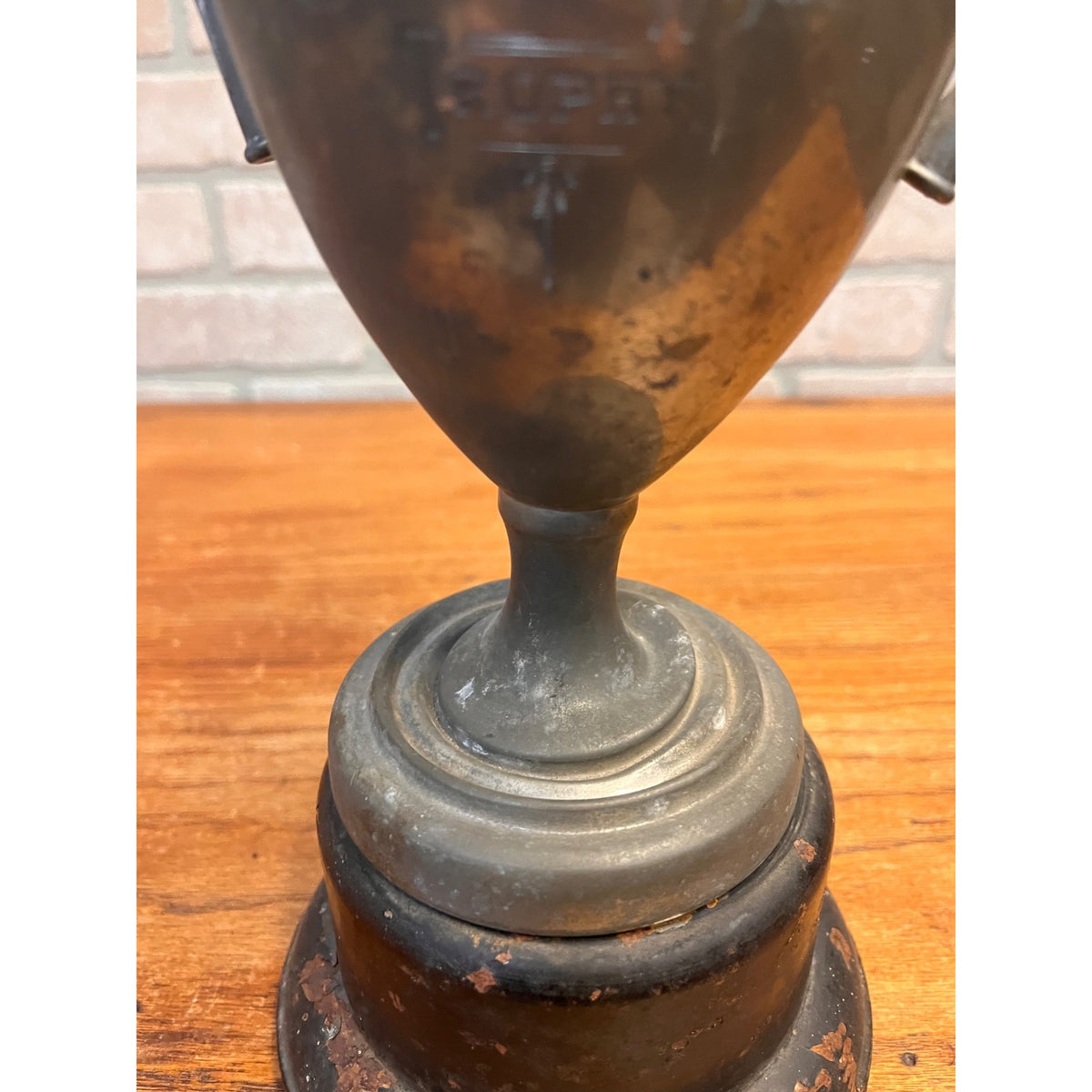 Vintage 1933 Baseball Trophy Cup Bat Handle Ripon Wisconsin Central State League