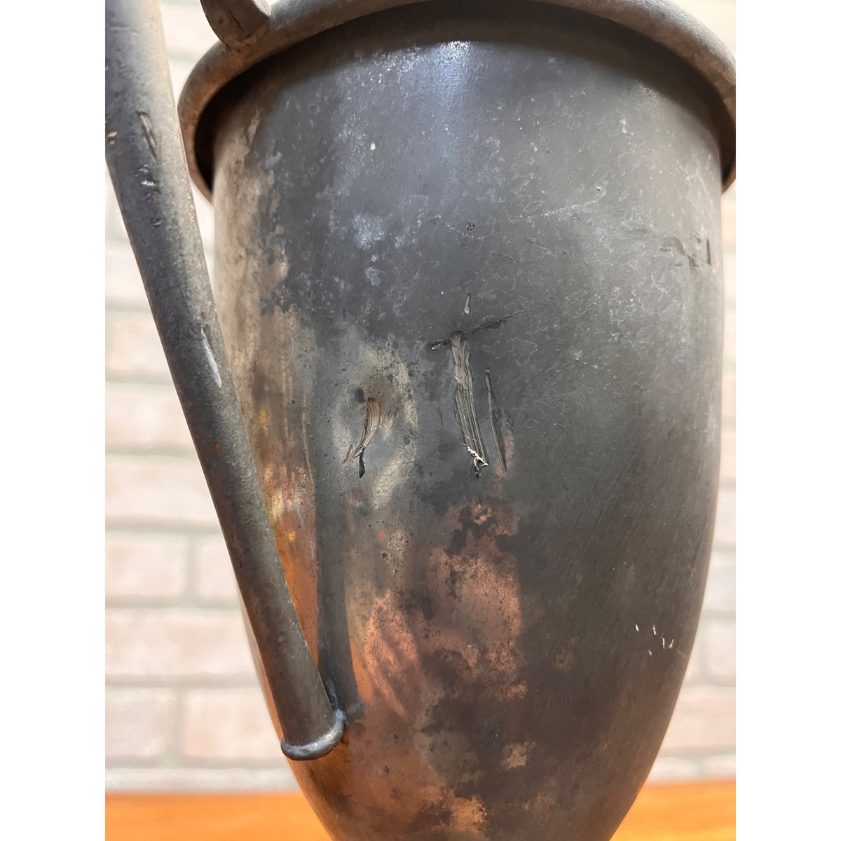 Vintage 1933 Baseball Trophy Cup Bat Handle Ripon Wisconsin Central State League