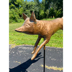 Vintage Copper Running Fox Weathervane By John Garret Thew Folk Art