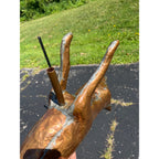 Vintage Copper Running Fox Weathervane By John Garret Thew Folk Art