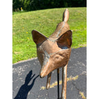 Vintage Copper Running Fox Weathervane By John Garret Thew Folk Art