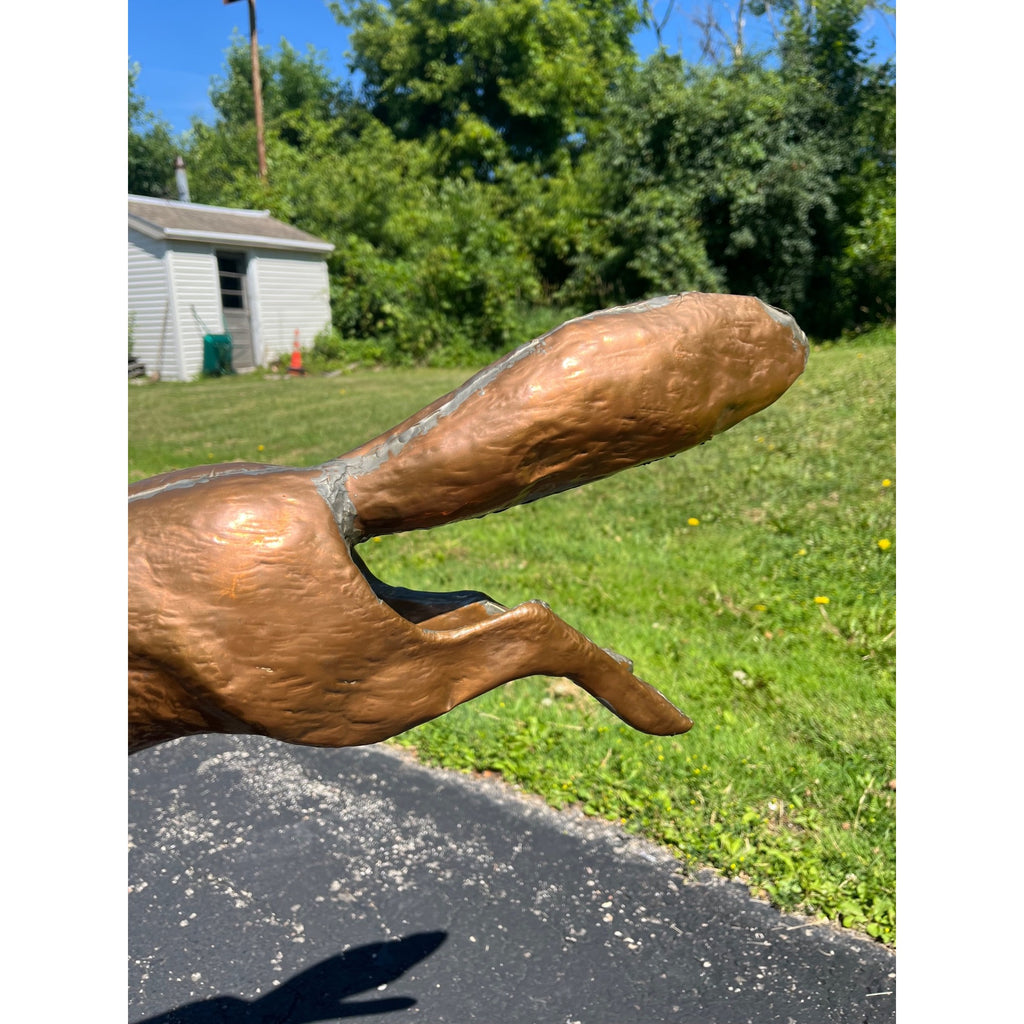 Vintage Copper Running Fox Weathervane By John Garret Thew Folk Art