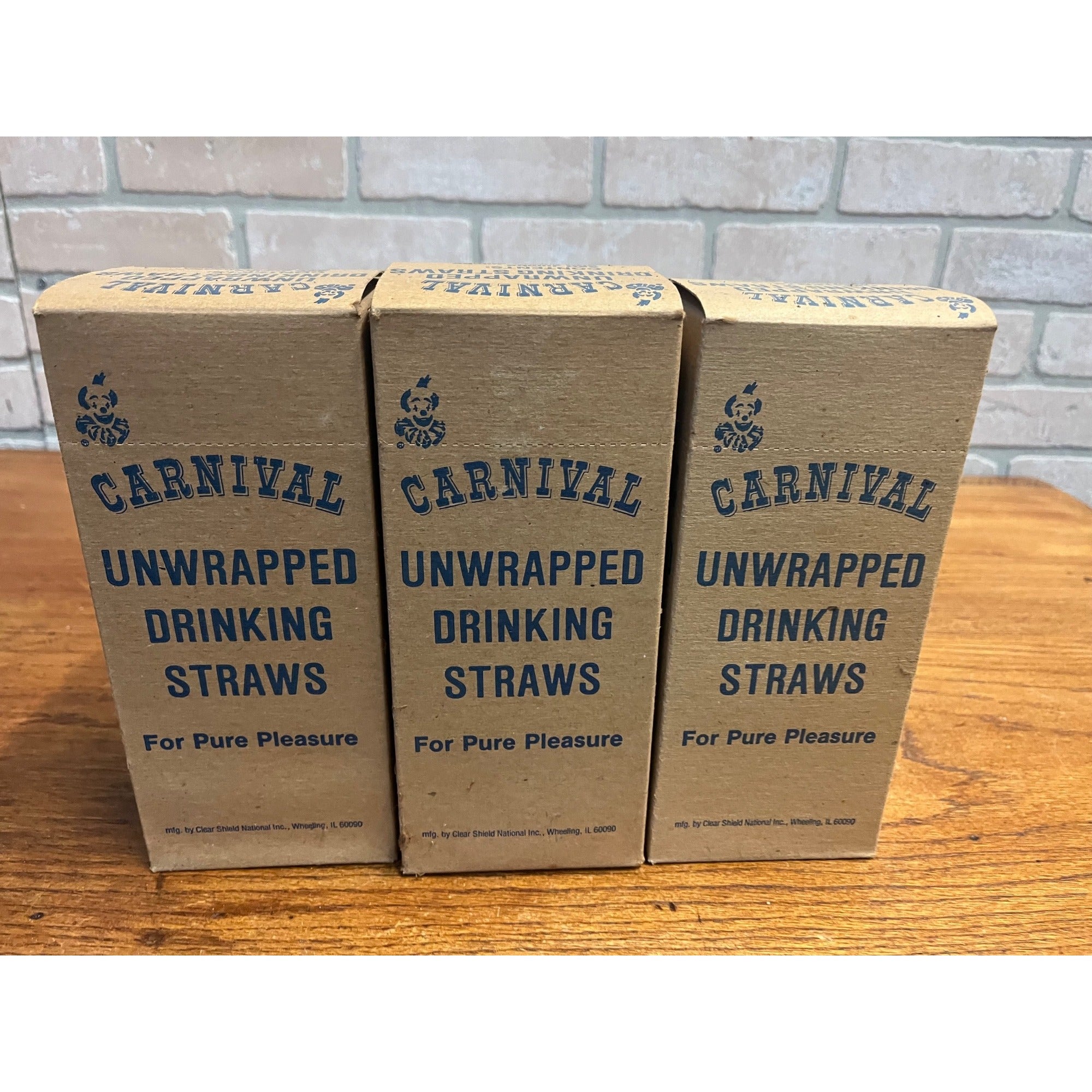 Vintage 1960s Carnival Straws 500 Unwrapped Slim White Straw  Lot 3 Boxes Decor
