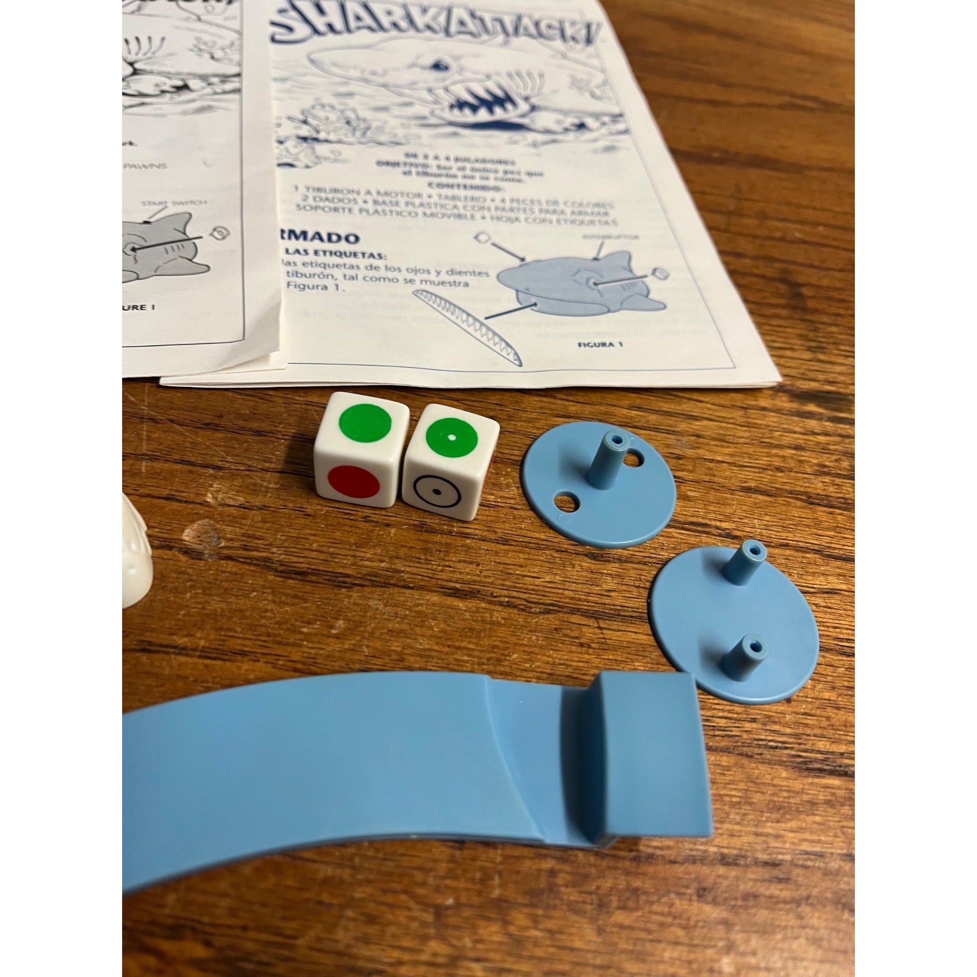 VTG 1988 Milton Bradley Shark Attack! Game Replacement Parts Pieces
