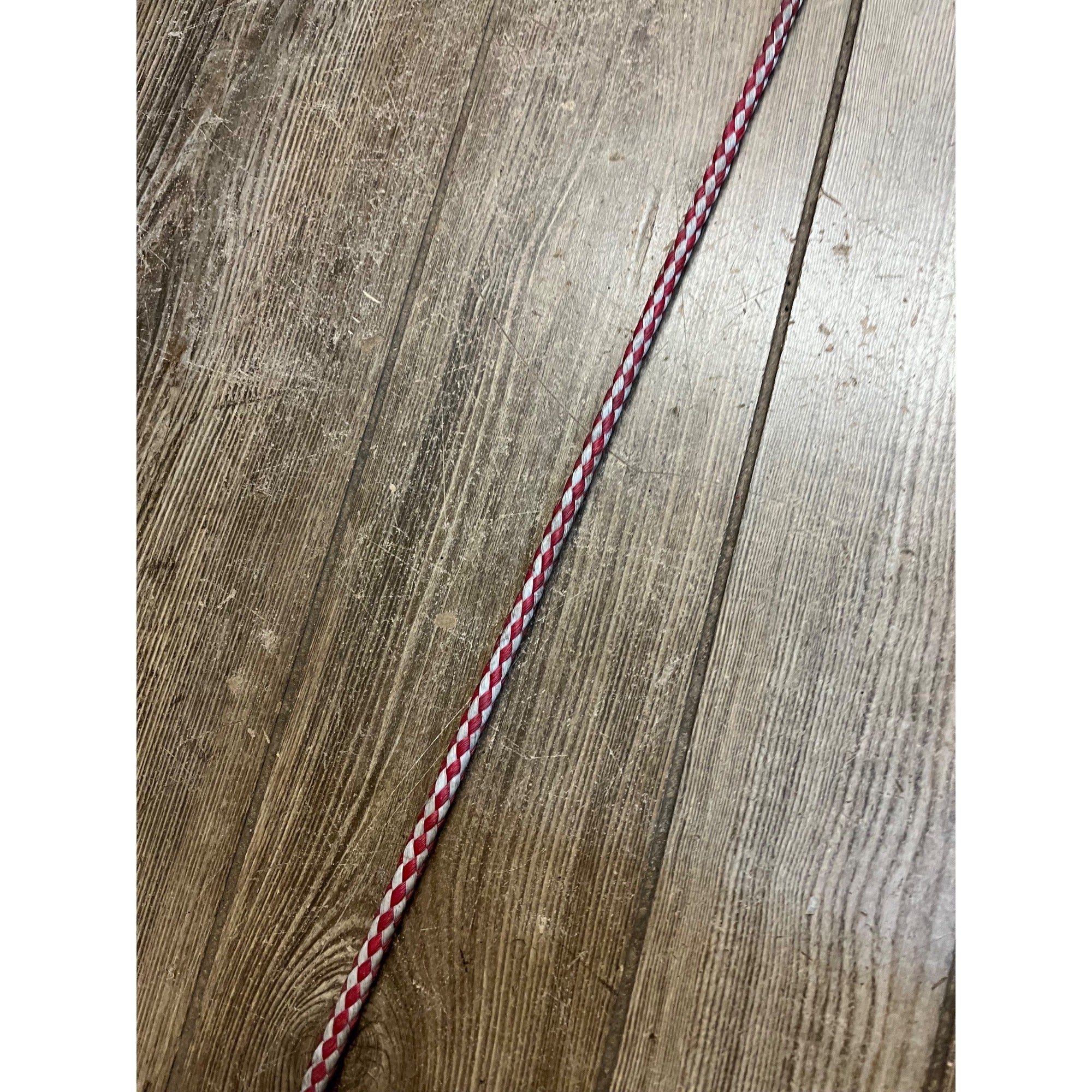 Vintage Equestrian Horse Whip Crop Braided Leather Handle Rope Lash Riding Aid