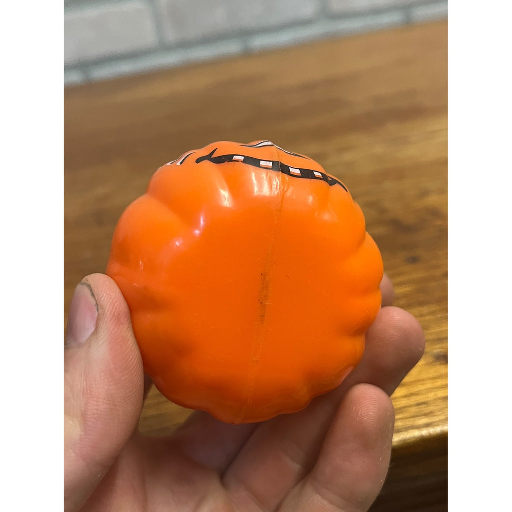 Vintage Halloween Fun World Pumpkin Toy Figure Bendable Pop-Up Squeak Toy Lot ++