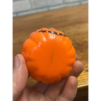 Vintage Halloween Fun World Pumpkin Toy Figure Bendable Pop-Up Squeak Toy Lot ++