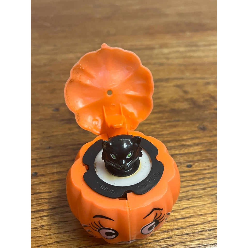 Vintage Halloween Fun World Pumpkin Toy Figure Bendable Pop-Up Squeak Toy Lot ++