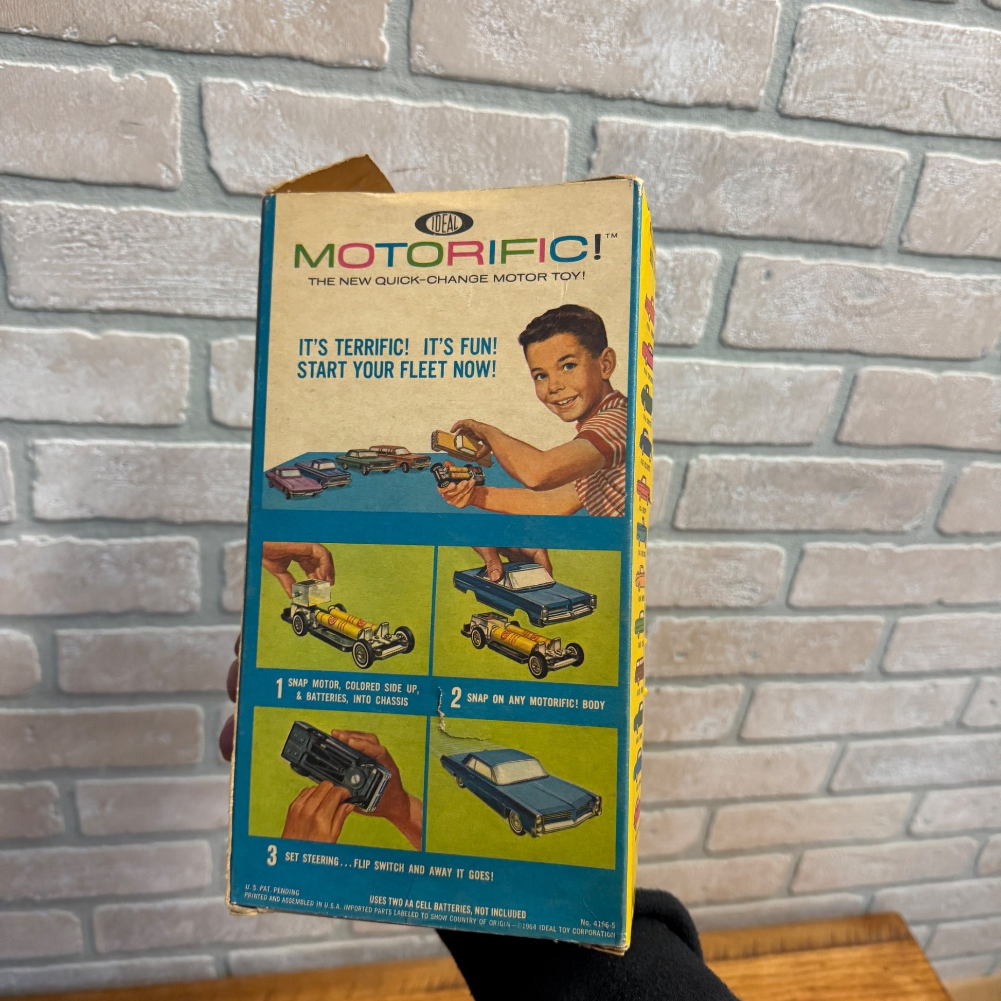 Vintage 1960s Ideal Motoric Cars GMC Truck Ford Truck Mercury Thunderbird W/ Box