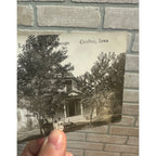 Coulter Iowa IA RPPC Postcard Danish Lutheran Parsonage Early 1900s Vintage