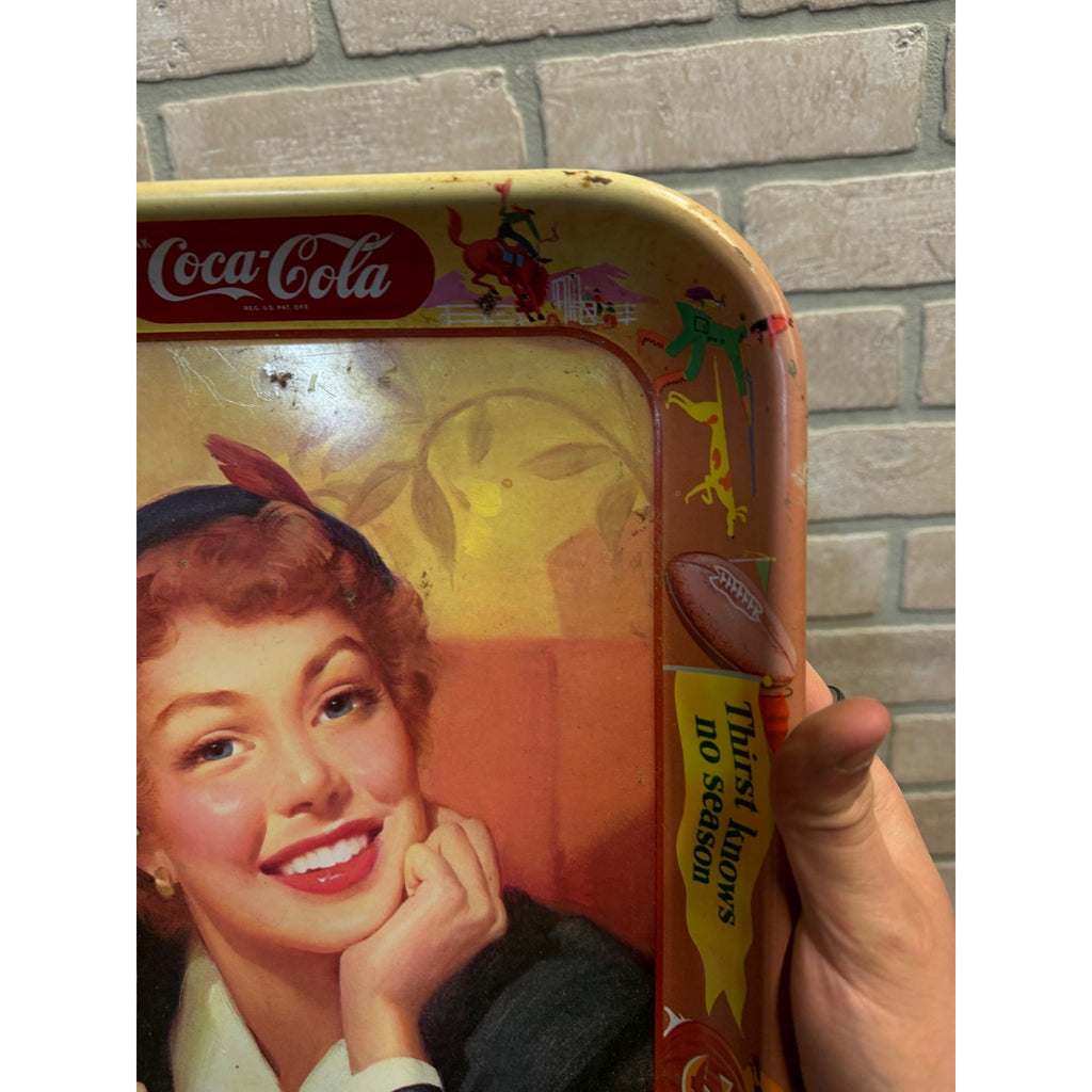 Coca-Cola Soda Advertising Serving Tray Multicolor "Have a Coke" "Your Season"