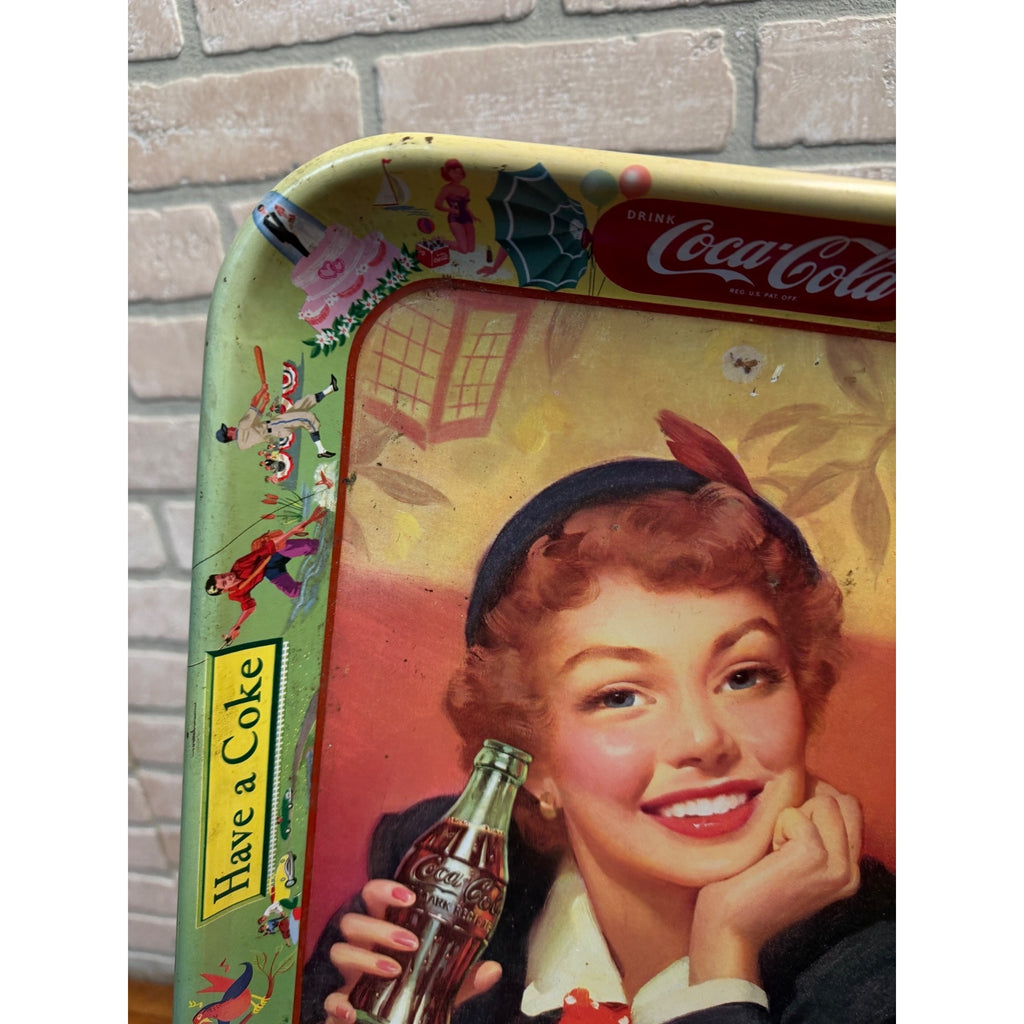 Coca-Cola Soda Advertising Serving Tray Multicolor "Have a Coke" "Your Season"