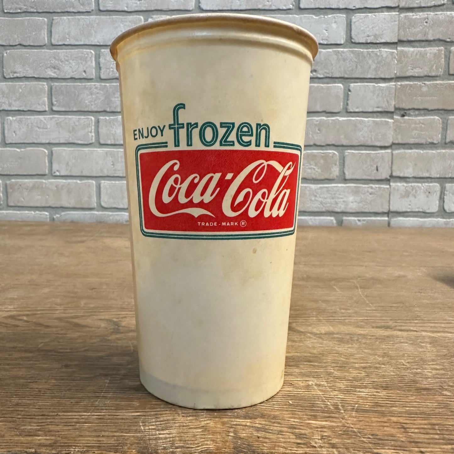 Hard to Find Enjoy Frozen Coca Cola 20oz Paper Wax Cup