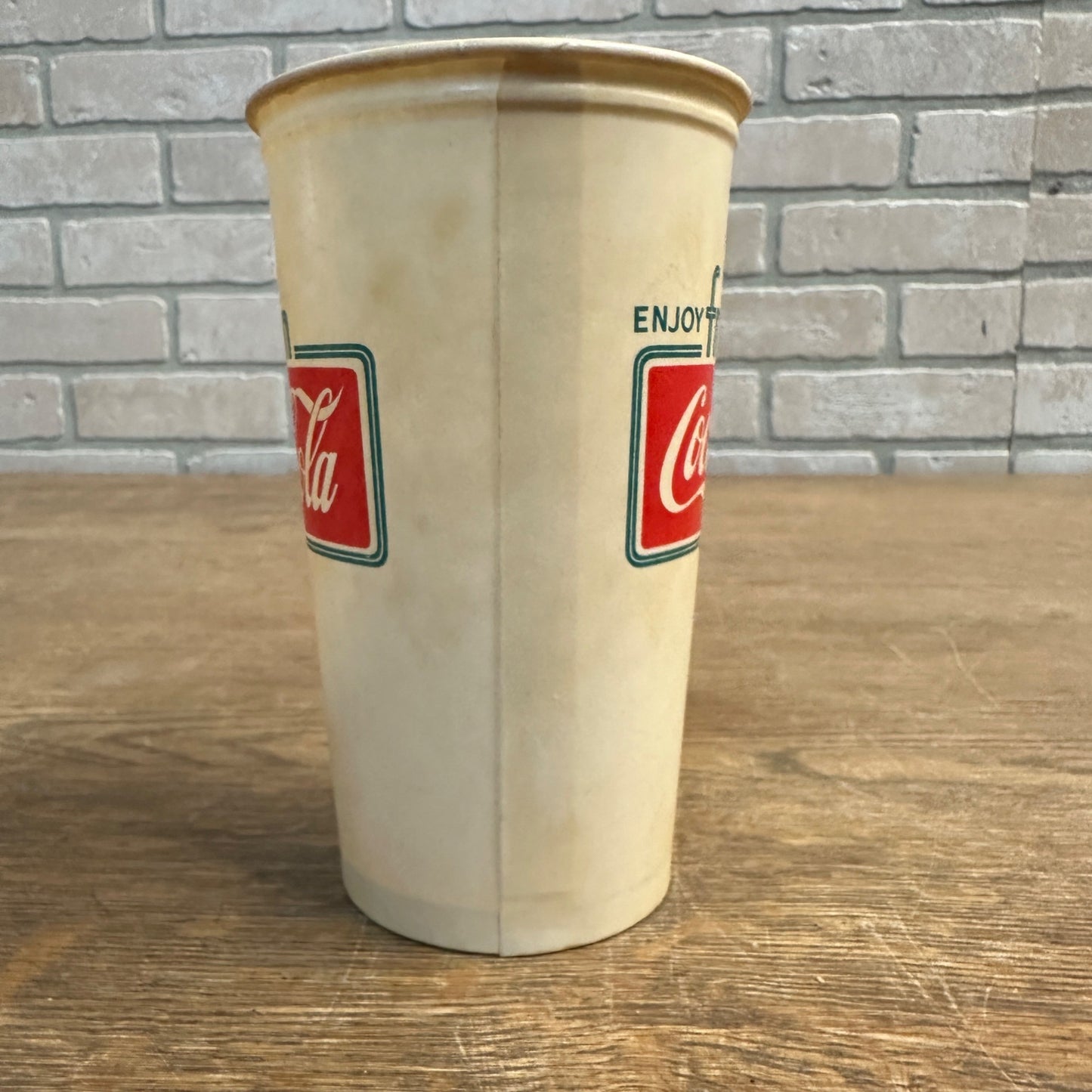 Hard to Find Enjoy Frozen Coca Cola 20oz Paper Wax Cup