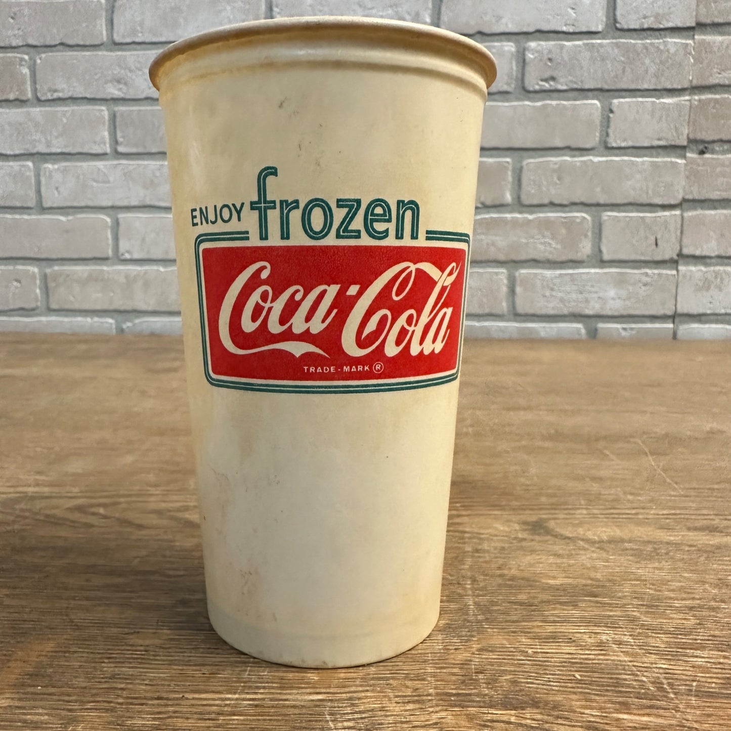 Hard to Find Enjoy Frozen Coca Cola 20oz Paper Wax Cup