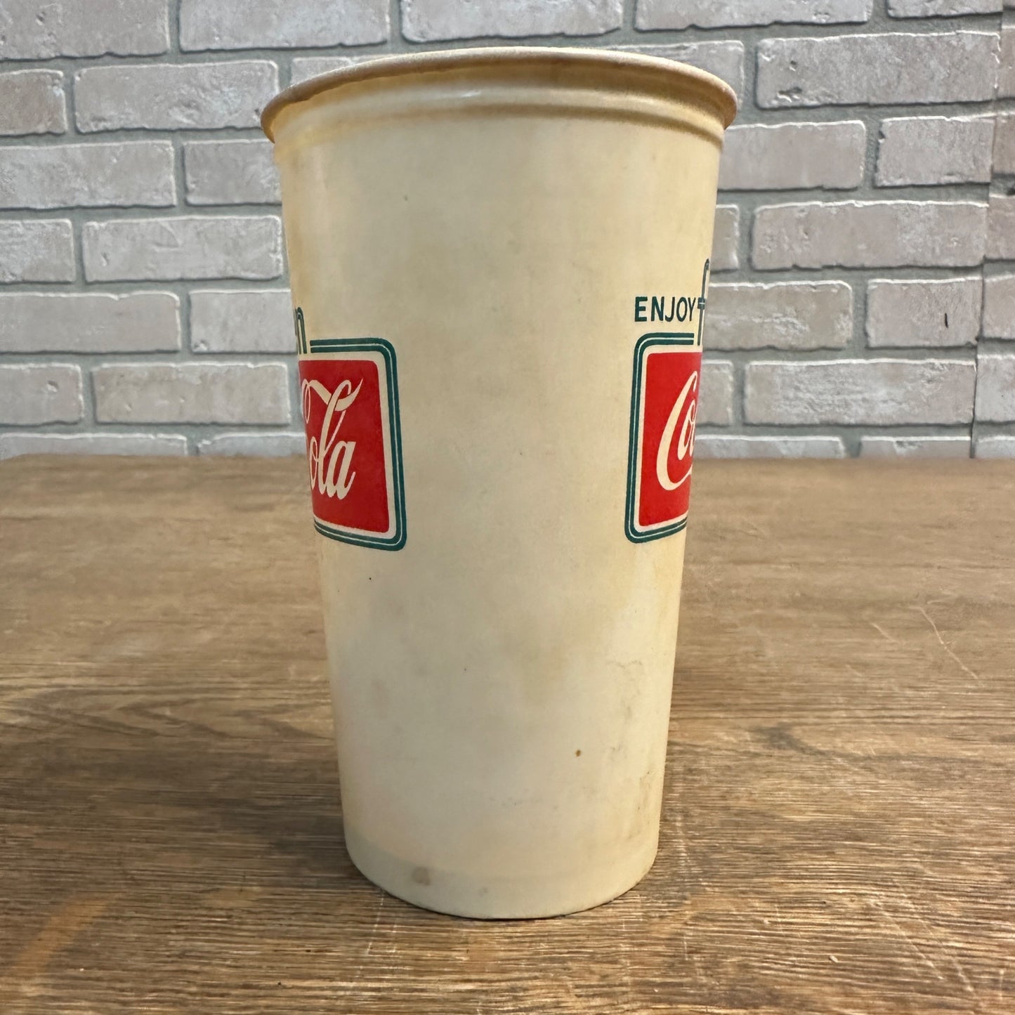 Hard to Find Enjoy Frozen Coca Cola 20oz Paper Wax Cup