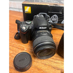 Nikon D40 DSLR Camera Kit AF-S DX Nikkor 18-55mm Lens Manuals & Accessories Box