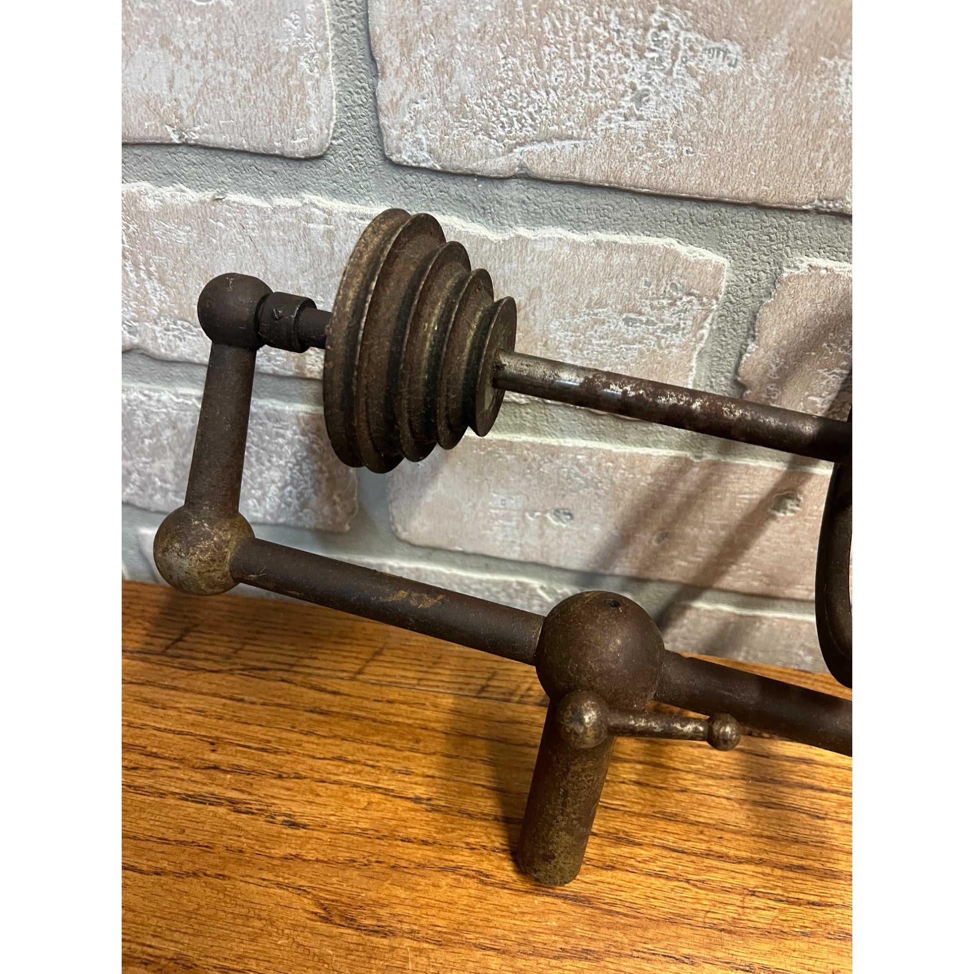 Vintage Watchmakers Jewelers Lathe Countershaft Drive Pulleys Machinist No Base