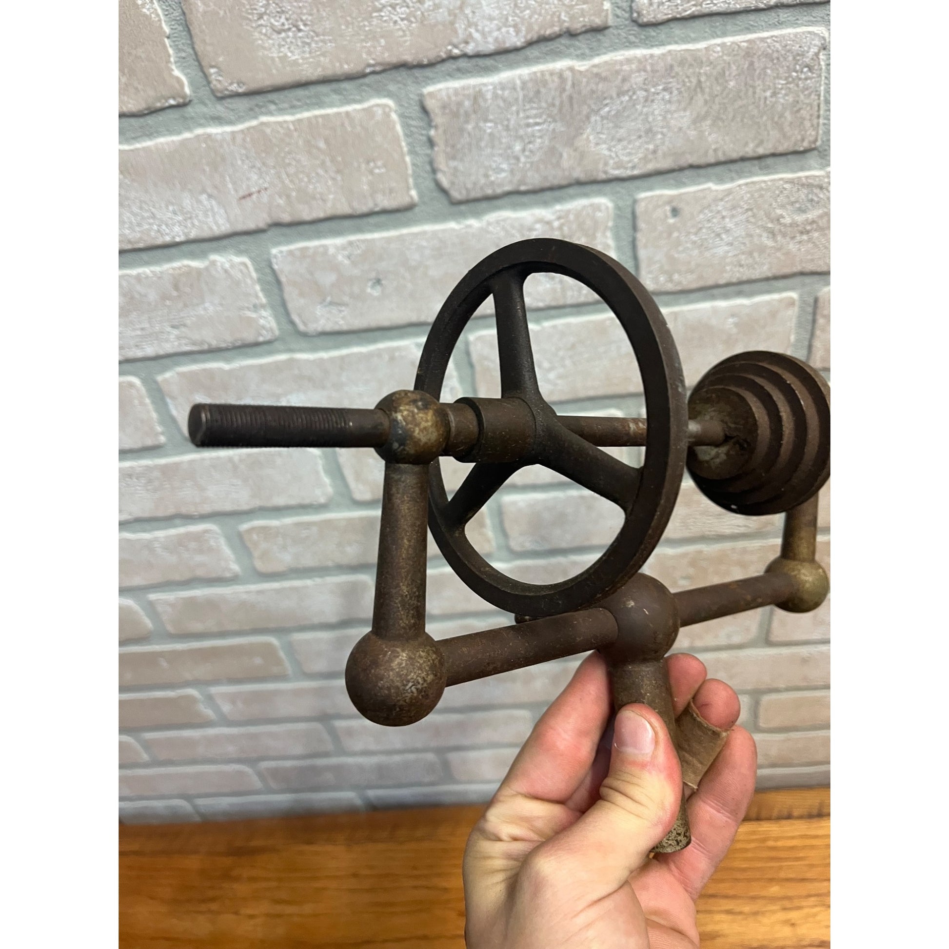 Vintage Watchmakers Jewelers Lathe Countershaft Drive Pulleys Machinist No Base