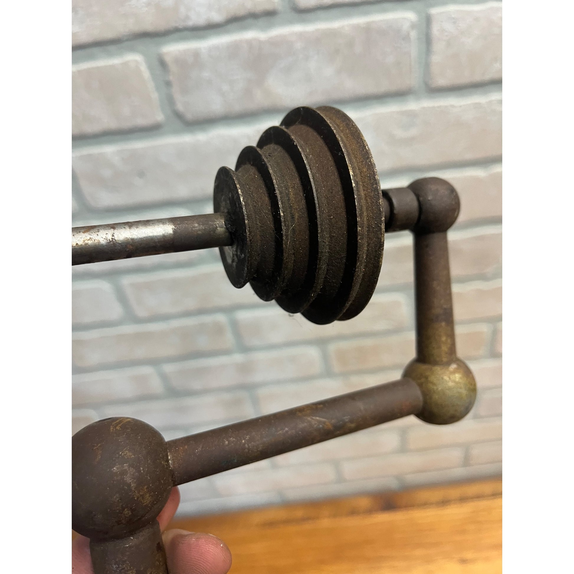 Vintage Watchmakers Jewelers Lathe Countershaft Drive Pulleys Machinist No Base