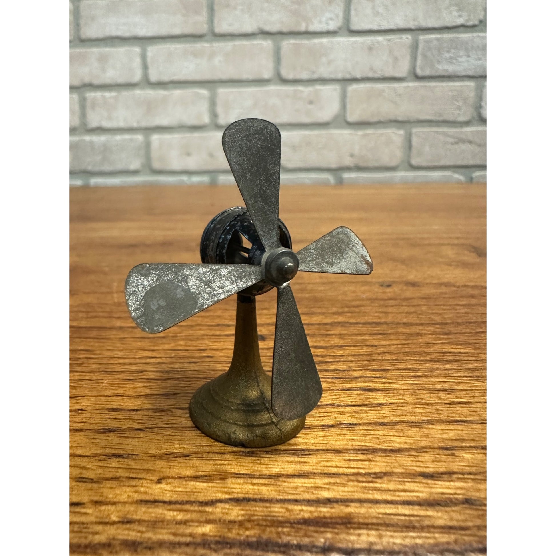 OLD Antique Miniature DOLLHOUSE Desk FAN Electric Tabletop Made in FRANCE