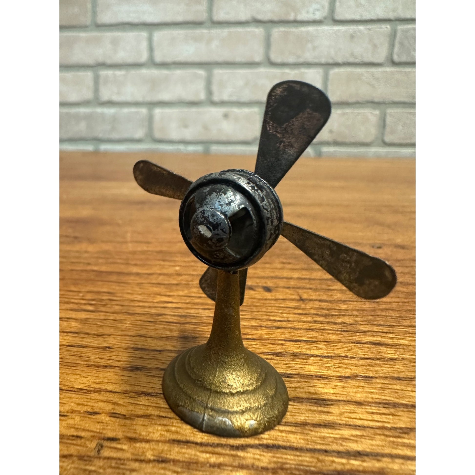 OLD Antique Miniature DOLLHOUSE Desk FAN Electric Tabletop Made in FRANCE