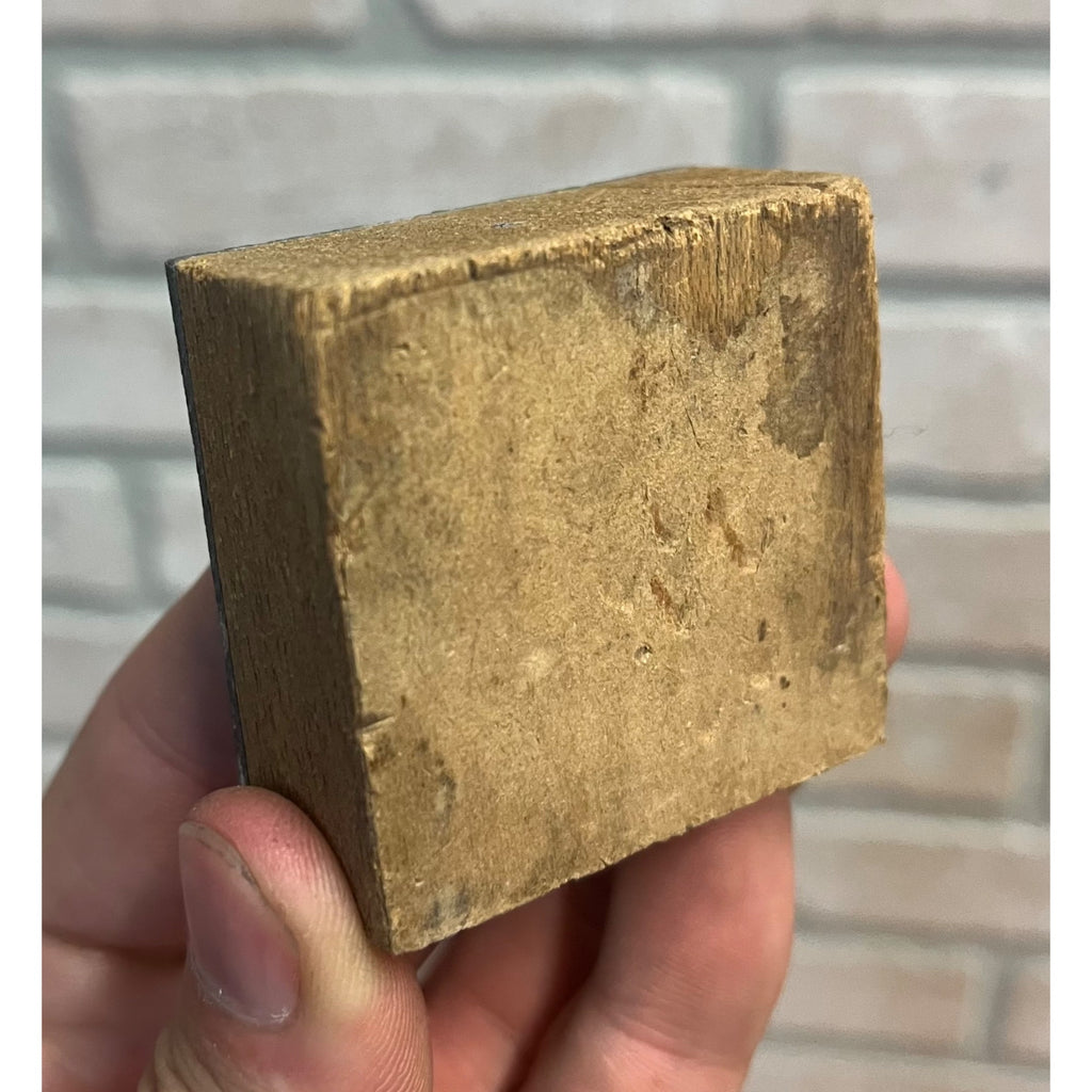 Vintage Letterpress Printing Block Old King Coal Advertising Copper Uncle Sam