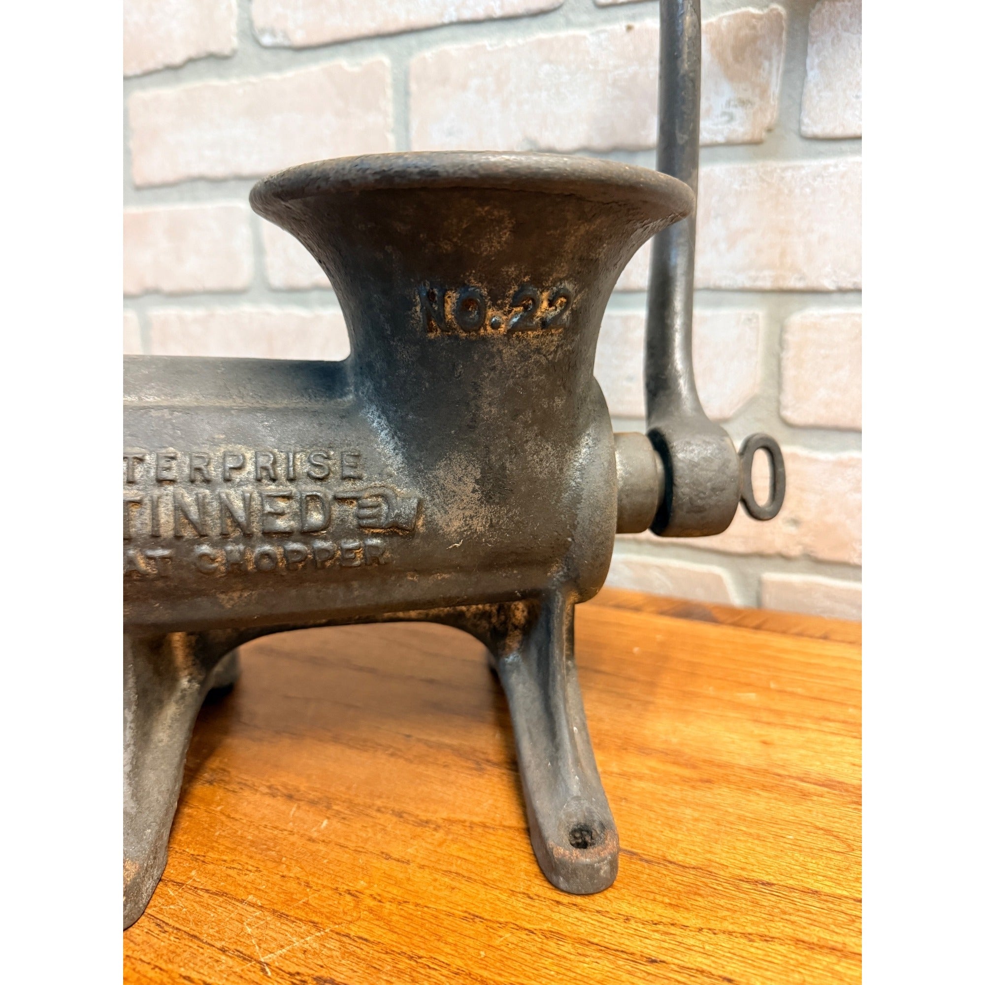Vintage Enterprise No 22 Tinned Meat Grinder Food Chopper