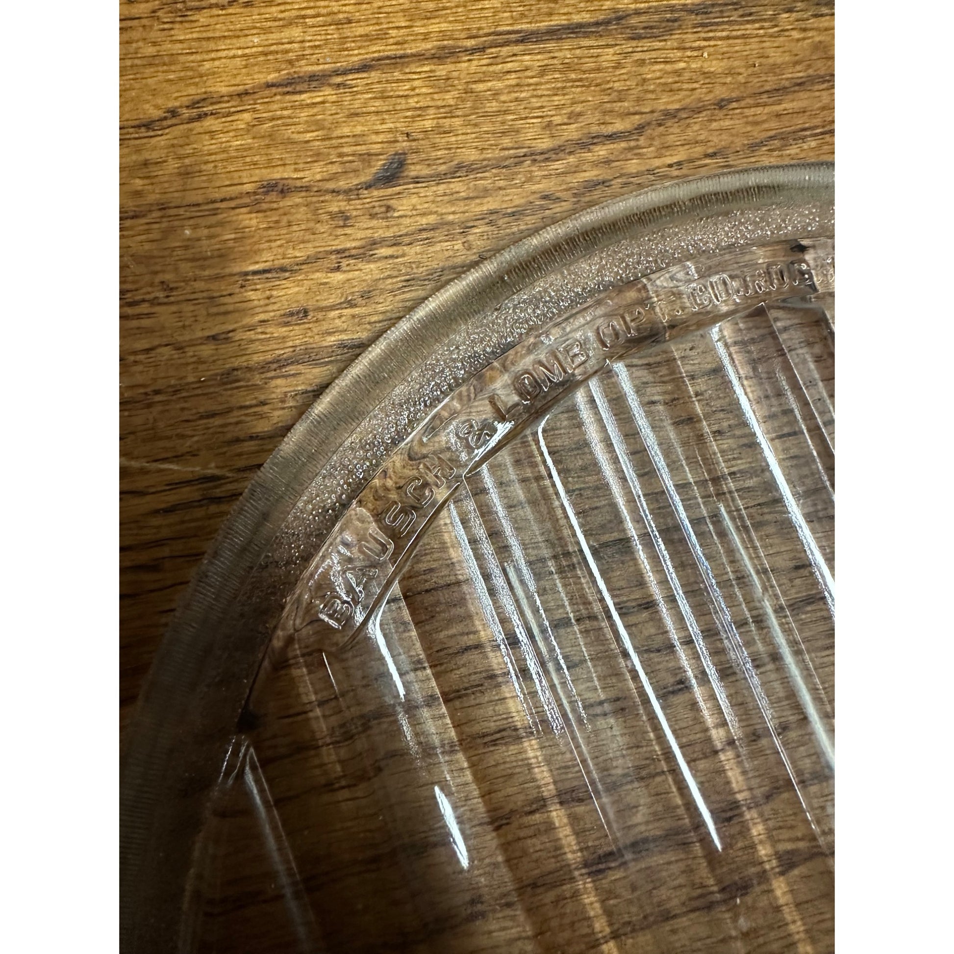 Antique 1920s Baush & Lomb Opt. Company Automobile Auto Car Lens 9" Diameter Ribbed